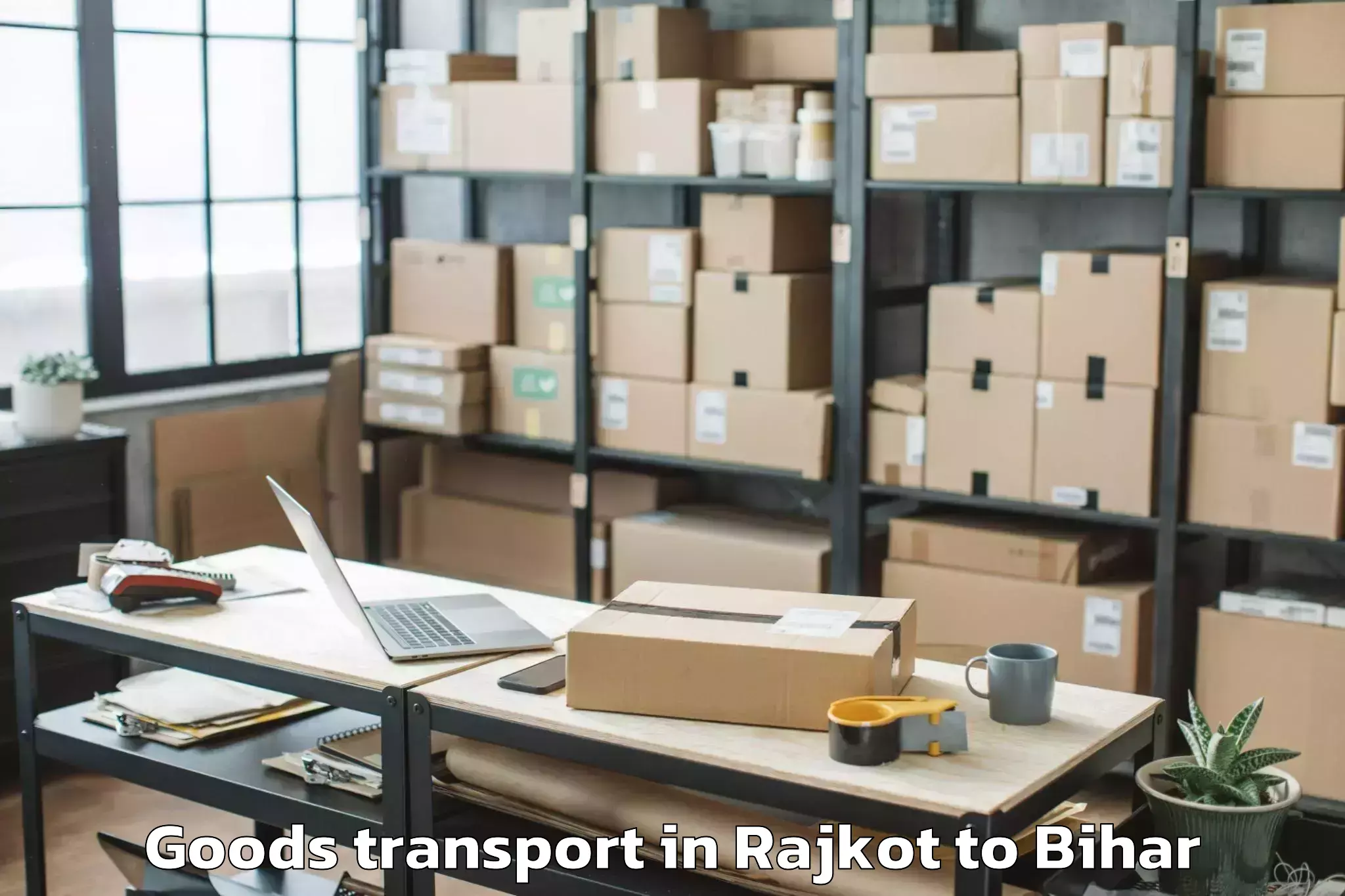 Professional Rajkot to Sharfuddinpur Goods Transport